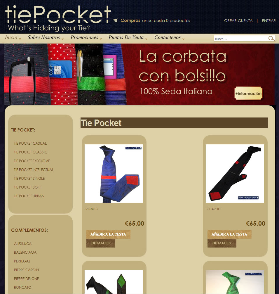 Tie Pocket - Oscommerce